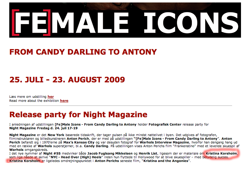 I'm in The FEMALE ICON exhibit 